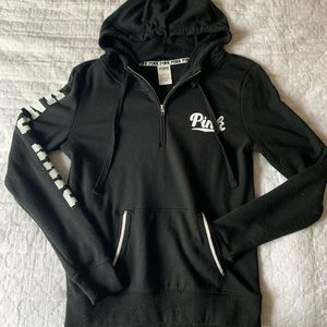 VS Pink half-zip hoodie